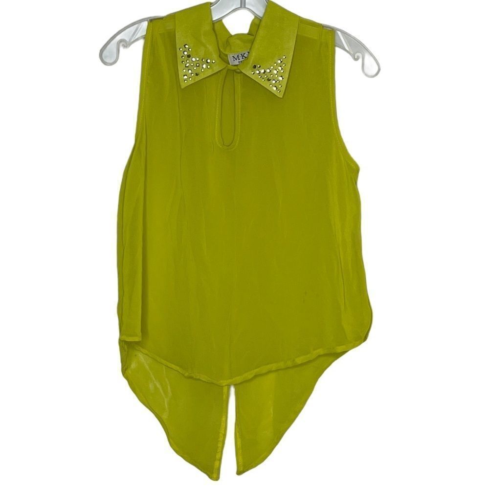 MKM Designs Sheer Sleeveless Blouse